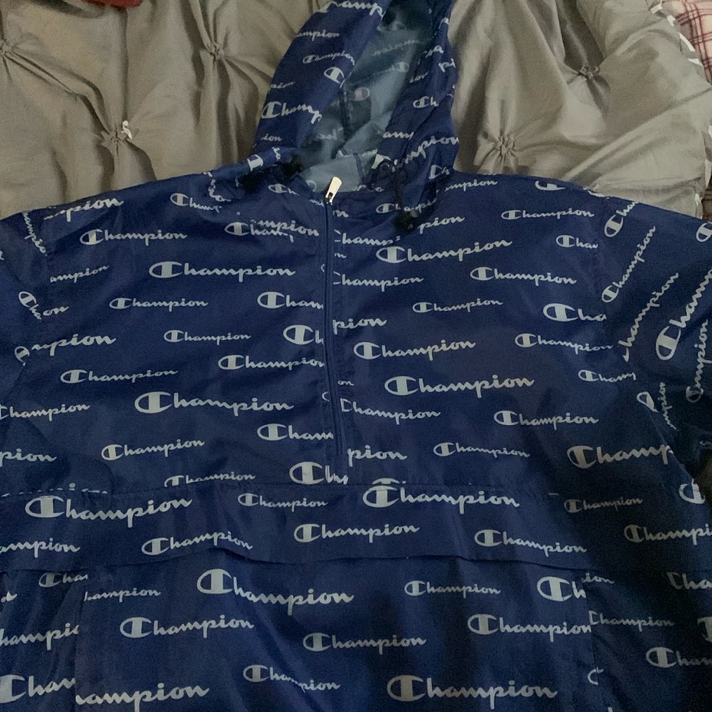 Three quarter zip Champion windbreaker